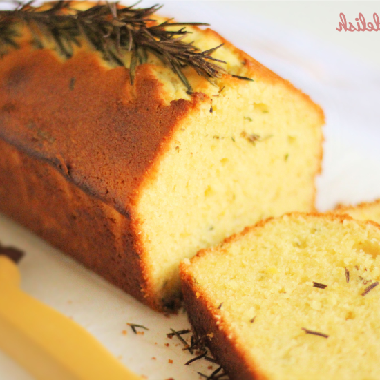 Rosemary Lemon Loaf Cake